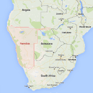 Map Namibia